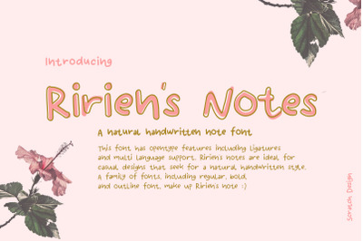 Ririen&#039;s Notes