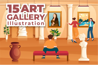 15 Art Gallery Museum Illustration