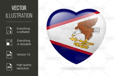 Heart icon of American Samoa