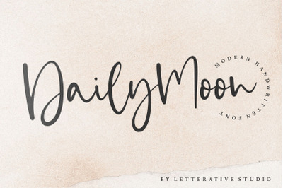 Daily Moon Modern Handwritten Font