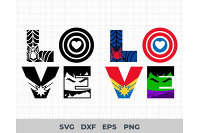 Love Marvel SVG, Marvel Love SVG, Avengers SVG, Avengers Love Svg, Lov