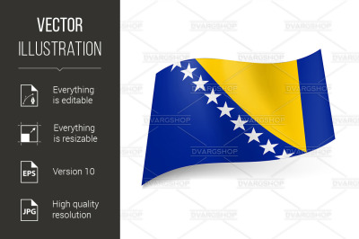 State flag of Bosnia and Herzegovina