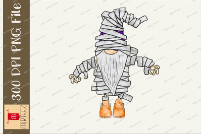 Mummies Gnome Halloween PNG Clipart