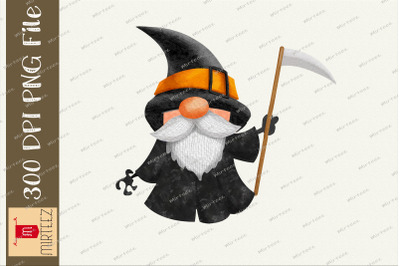 Death Gnome Halloween Costume Clipart