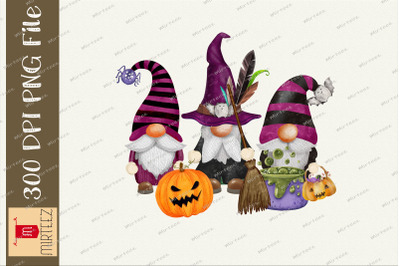 Witch Vibes Gnome Halloween Clipart