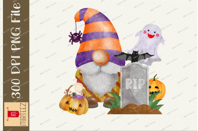 Halloween Boo Gnome Grave Halloween