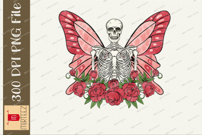 Skeleton Fairy Butterfly Halloween