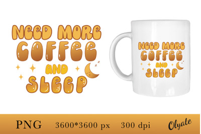 Sublimation Coffee Mug Hippie. Coffee Quotes PNG