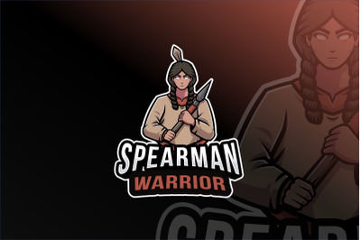Spearman Warrior Logo Template