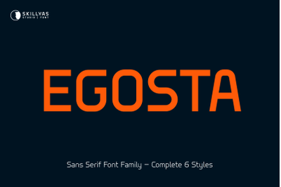 EGOSTA Sans Serif Font Family