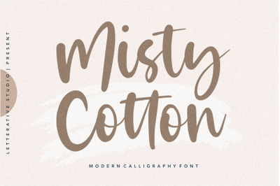 Misty Cotton Modern Calligraphy Font