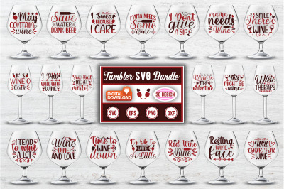 Wine Tumbler Quotes SVG Bundle, Wine SVG Bundle, Tumbler SVG Bundle, F