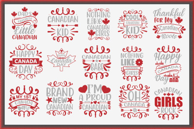 Canada Day SVG Bundle 20 Designs