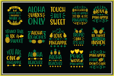 Pineapple SVG Bundle 20 Designs