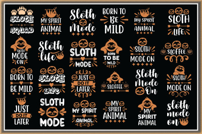 Sloth SVG Bundle 30 Designs