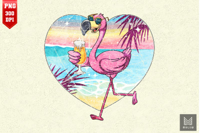 Flamingo Drinks Beer Gift For Beer Lover