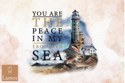 The Peace In My Trouble Sea Lighthouse