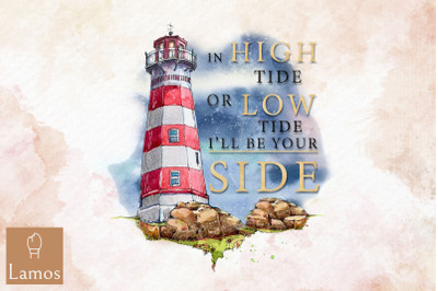 I&#039;ll Be By Your Side Ocean Lighthouse