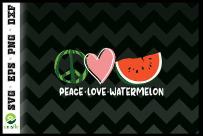 Peace Love Watermelon