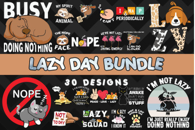 Lazy Day Bundle SVG 20 designs