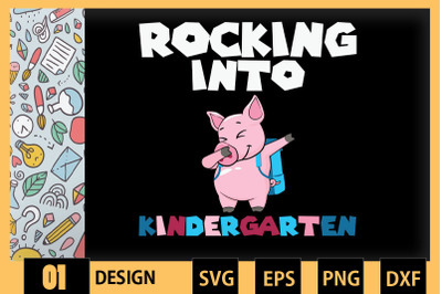 Rocking Into Kindergarten Pig Dabbing