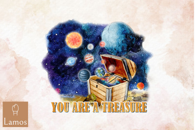 You Are A Treasure Vintage Design