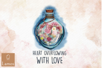 Heart Overflowing With Love Vintage