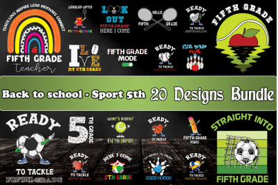 Back to school Sport 5th 20 designs