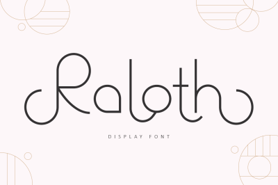 Raloth - Modern Display Font