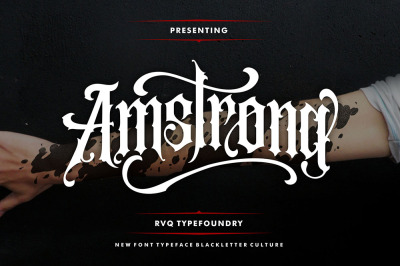 Amstrong typeface