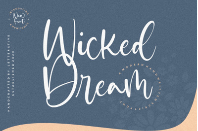 Wicked Dream Modern Handwritten Script Font