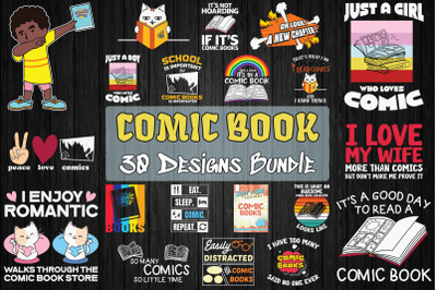 Comic Book Bundle 20 designs