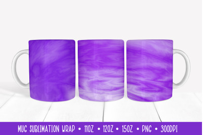 Purple Marble Mug Sublimation Design. Mug Full Wrap