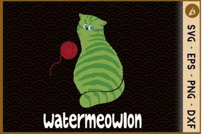 Watermelon Cat Melon Summer