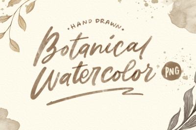 Botanical Watercolor Graphic Bundle