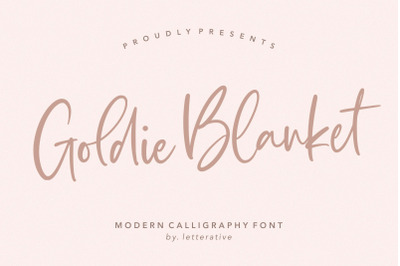 Goldie Blanket Modern Calligraphy Font