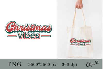 Christmas Vibes Retro Sublimation. Hippie Christmas Vibes