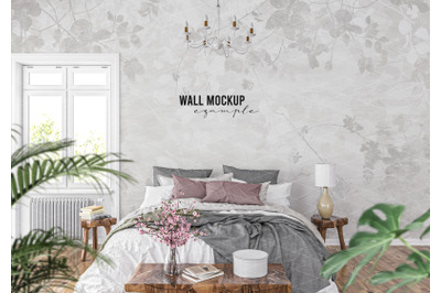 Wall mockup, Wallpaper mockup