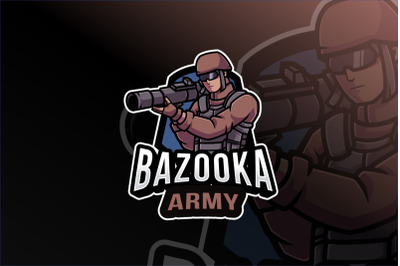 Bazooka Army Logo Template