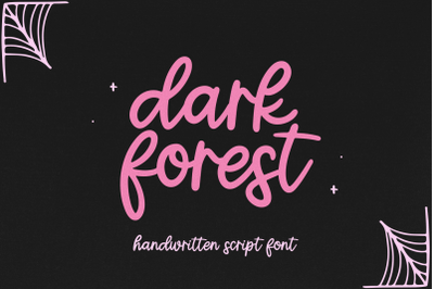 Dark Forest - Handwritten Script Font