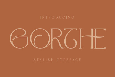 GORTHE Typeface