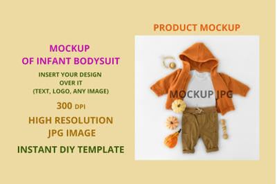 Baby bodysuit mockup Digital Thanksgiving Pregnancy Announcement
