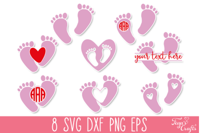 Baby Feet SVG Pack