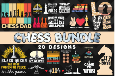 Chess SVG Bundle 20 designs