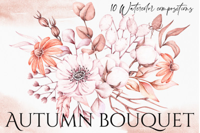 Watercolor Set &quot;Autumn Bouquets&quot;
