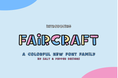Faircraft Font (Colorful Fonts, Cricut Fonts, Craft Fonts)