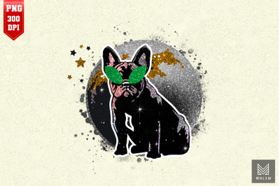 French Bulldog Dog Full Moon Howl