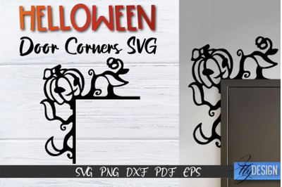 Halloween Door Corner SVG | Halloween Laser Files