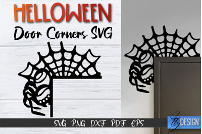 Halloween Door Corner SVG | Halloween Laser Files