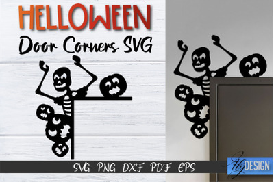 Halloween Door Corner SVG | Halloween Laser Files